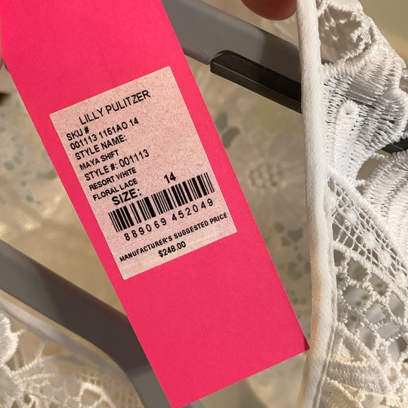 💕NWT Resort white lace dress!! Lilly Pulitzer size 14💕 - Picture 4 of 4